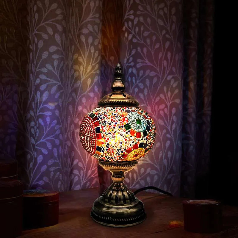 Mosaic Glass Table Lamp | UK Modern Home Decor~4968-4