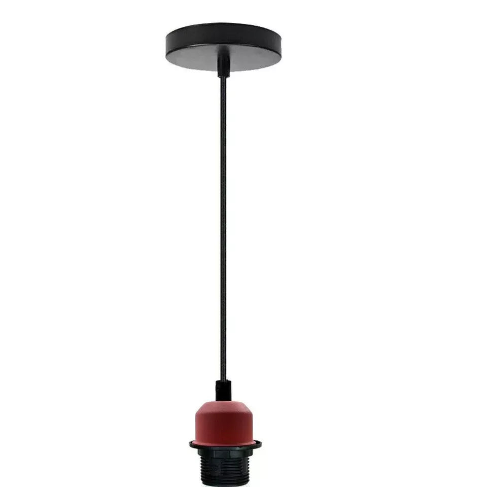 Vintage Pendant Lamp Bulb Holder Ceiling Light E27 Fitting ~5760-5