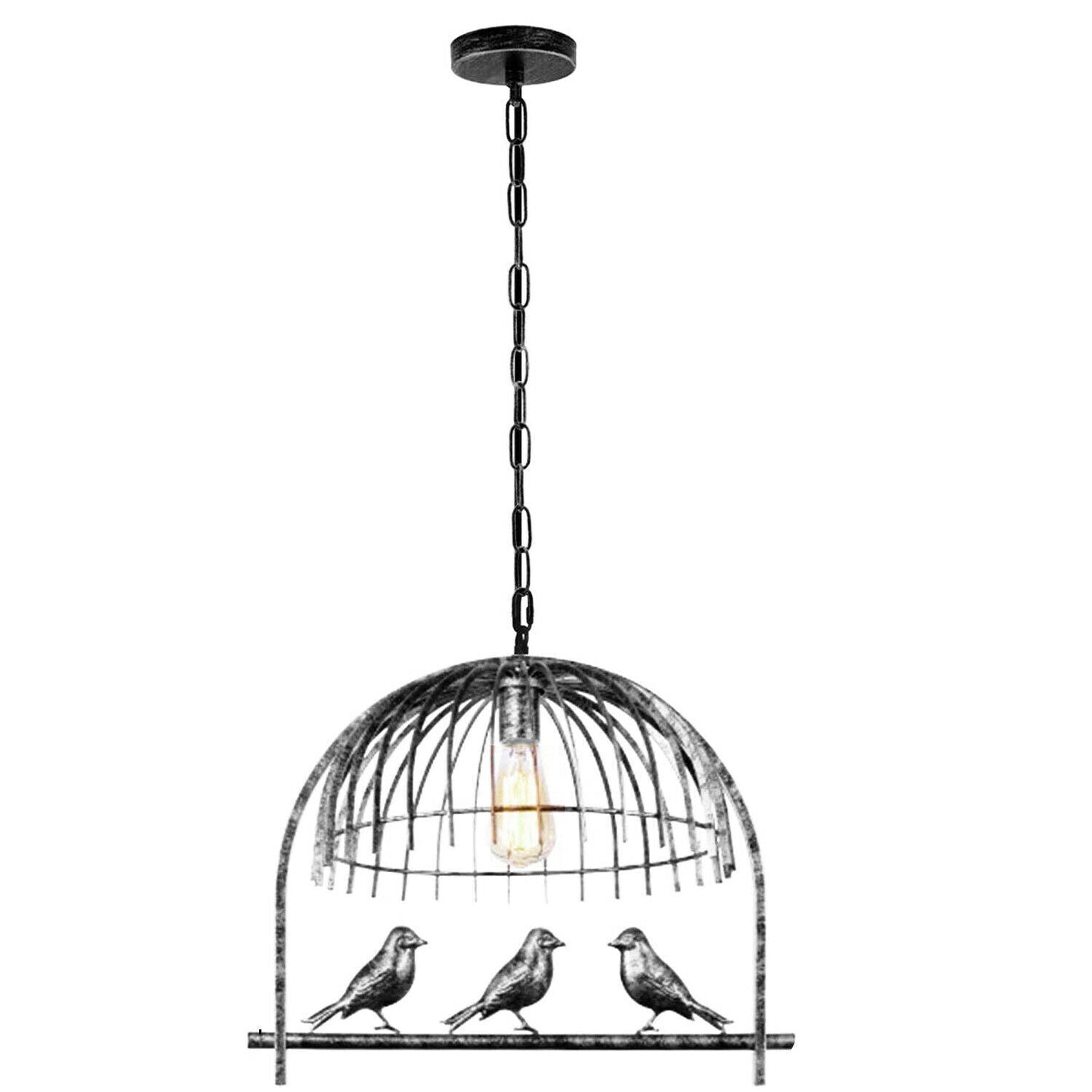 Industrial Bird Cage Ceiling Chandelier Loft Pendant Light ~3151-7