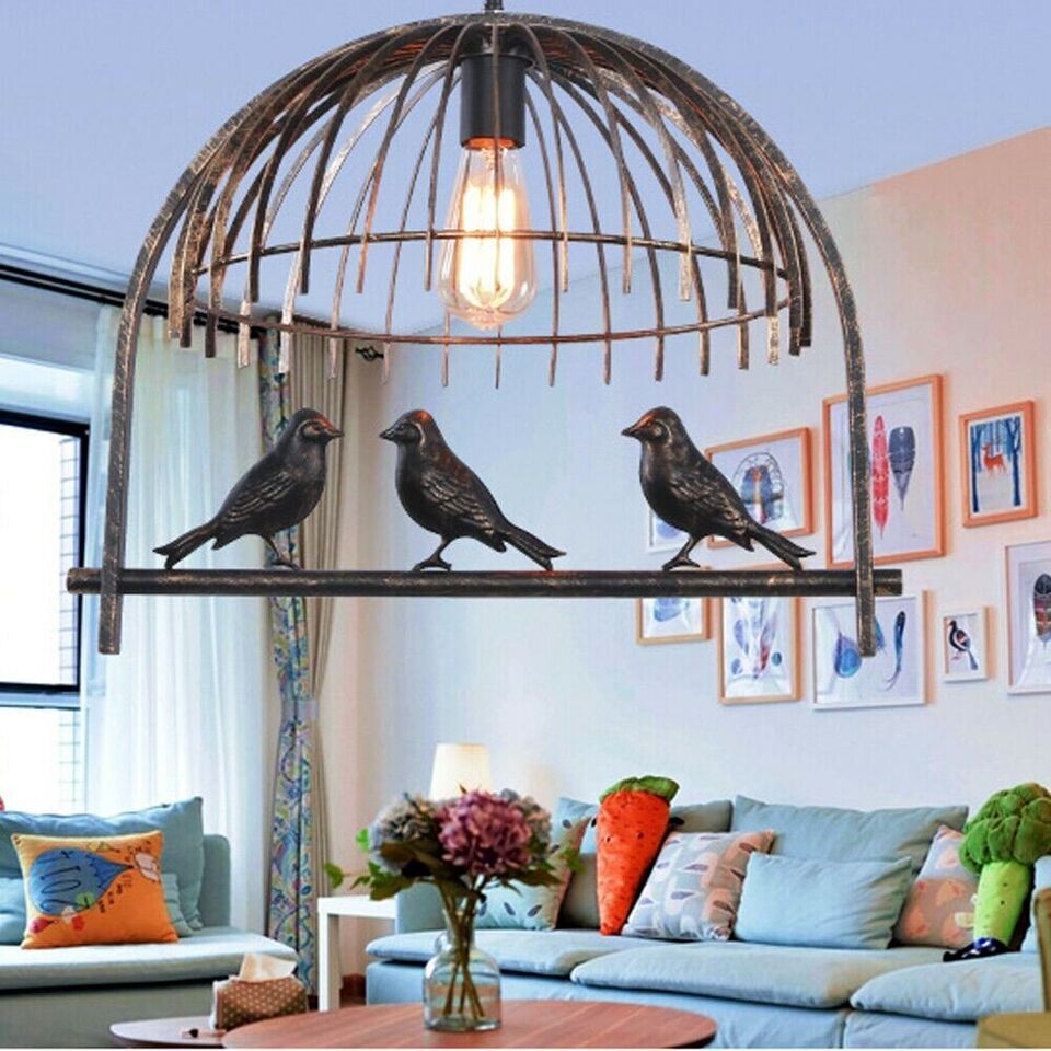 Industrial Bird Cage Ceiling Chandelier Loft Pendant Light ~3151-1